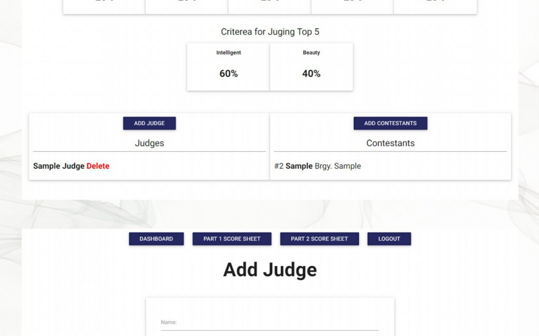 Custom Tabulation System